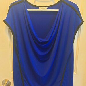 RICKI's blue cowl neck top